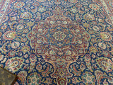 Kashan Mohtasham, Antique, Arabesque, Floral Motif  - Ref 562